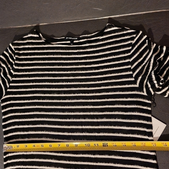 Hye Park and Lune Stripe Black White Dress Size 1/S NWT - Picture 7 of 12